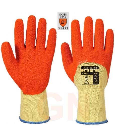 Guantes grip de látex con soporte de punto