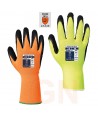 Guantes grip de espuma de látex con soporte de poliéster