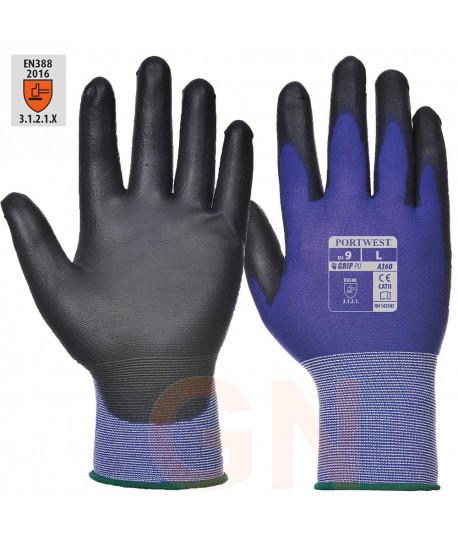 Guante grip ultra fino de nailon y poliuretano