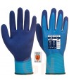 Guantes impermeable de nailon con espuma de látex
