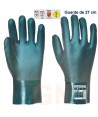 Guante de doble capa de PVC para productos químicos
