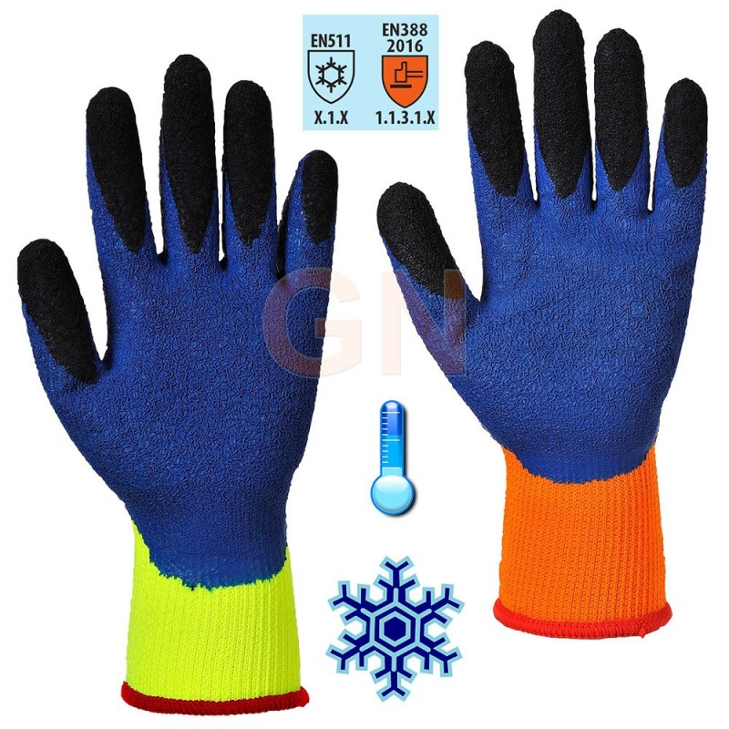 Guante grip térmico de látex para frío extremo