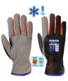 Guantes de piel sintética y forro polar de Insulatex