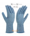 Guante alimentario de punto Dyneema anticorte nivel F