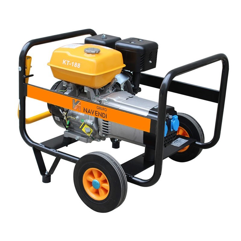 Grupo electrógeno con motor Kiotsu a gasolina da 5 KVA/4.200W