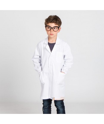 Bata blanca de laboratorio para niños