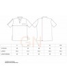 Casaca sanitaria estampada de manga corta y bolsillo  -Unisex-