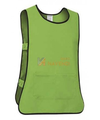 Casulla ajustable con bolsillos color verde manzana
