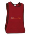 Casulla ajustable con bolsillos color rojo