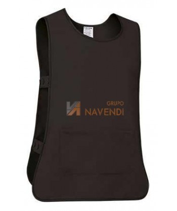 Casulla ajustable con bolsillos color negro