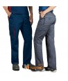 Pantalones multibolsillos de sarga con colores combinados