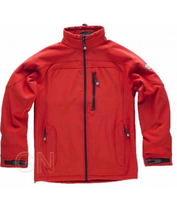 Chaqueta Softshell de triple capa roja