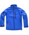 Chaqueta Softshell de triple capa azulina