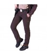 Pantalón  con tejido Softshell de triple capa para personal de seguridad color marrón
