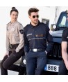 Polo transpirable y antibacteriano de manga larga para vigilantes de seguridad