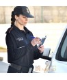 Polo transpirable y antibacteriano de manga larga para vigilantes de seguridad