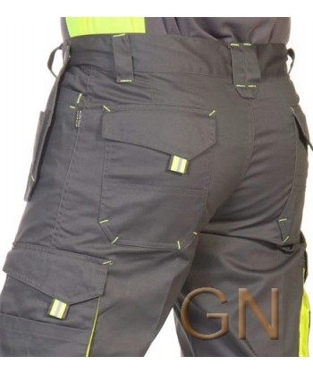 Pantalones multibolsillos combinados parte posterior