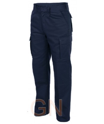 Pantalones multibolsillos con refuerzos. Muy fuertes marino