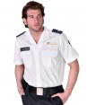 Camisa uniforme de vigilante para verano color blanco