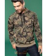 Sudadera con capucha para hombre color camuflaje