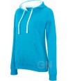 Sudadera bicolor con capucha de señora