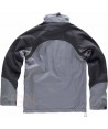 Chaqueta con tejido Softshell de triple capa gris/negro