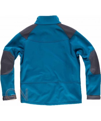 Chaqueta con tejido Softshell de triple capa azafata/gris