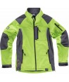 Chaqueta con tejido Softshell de triple capa verde lima/gris