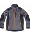 Chaqueta Softshell bicolor de triple capa corte deportivo