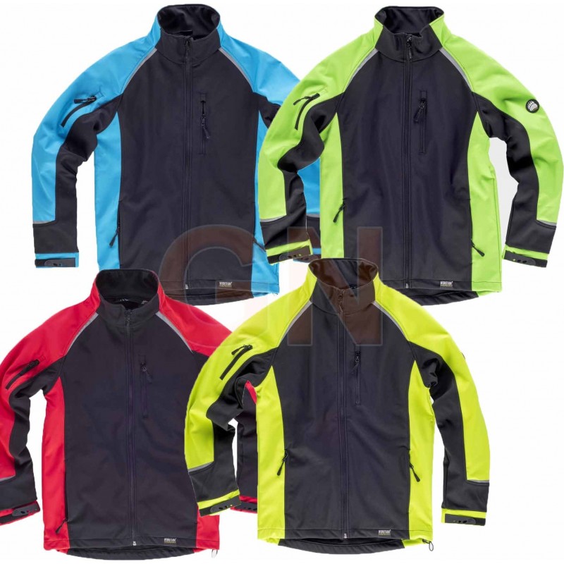 Chaqueta con tejido Softshell de triple capa