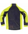 Chaqueta con tejido Softshell de triple capa negra/amarillo fluor