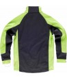 Chaqueta con tejido Softshell de triple capa negra/verde fluor