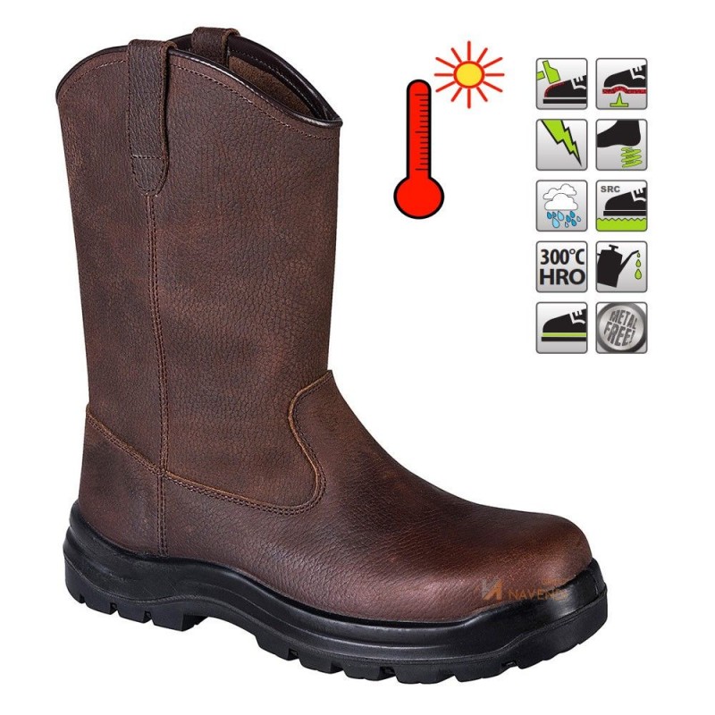 Bota no metálicas para firmes muy calientes S3 CI SRC E A HRO