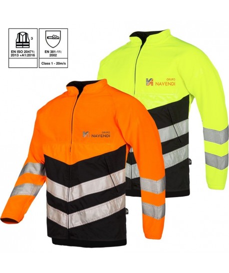 Chaqueta de alta visibilidad para motosierras Clase 1