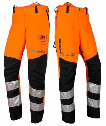 Pantalón de alta visibilidad para motosierras Clase 1