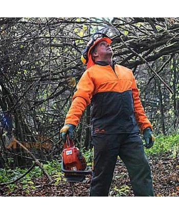 Chaqueta bicolor para trabajos forestales
