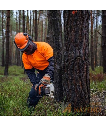 Chaqueta bicolor para trabajos forestales