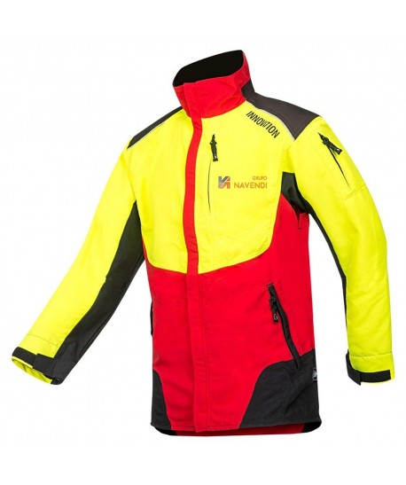 Chaqueta combinada de alta visibilidad con refuerzos para actividades extremas