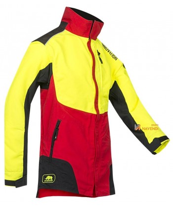 Chaqueta combinada de alta visibilidad con refuerzos para actividades extremas