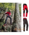 Pantalón bicolor con refuerzos y cintas reflectantes segmentadas