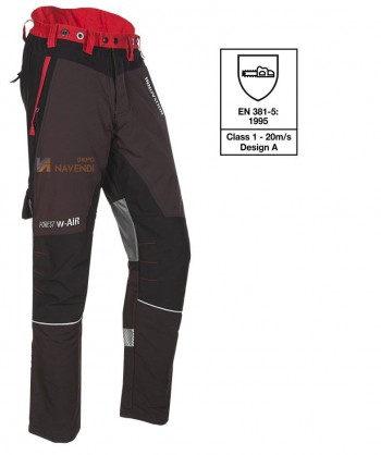 Pantalón naranja de alta visibilidad con refuerzos y cintas reflectantes segmentadas