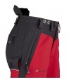 Pantalón naranja de alta visibilidad con refuerzos y cintas reflectantes segmentadas