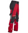 Pantalón bicolor con refuerzos y cintas reflectantes segmentadas para motosierras