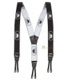 Tirantes con presillas para botones en pantalones de motosierra