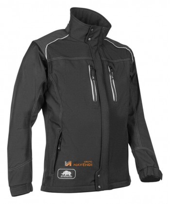 Chaqueta  softshell de tres capas con mangas desmontables