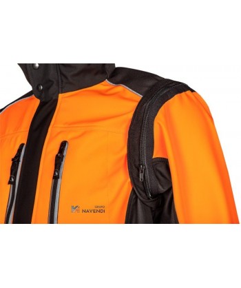 Chaqueta  softshell de tres capas con mangas desmontables