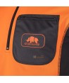 Camiseta de manga larga de media cremallera con bolsillo para montañismo y equipos de rescate