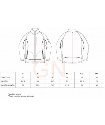 Chaqueta Softshell de triple capa con membrana