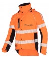 Chubasquero técnico de alta visibilidad especial para podadores y arboricultura