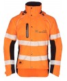Chubasquero técnico de alta visibilidad especial para podadores y arboricultura